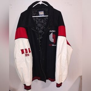 Portland Trail Blazers NBA Jacket - Black, Red, White